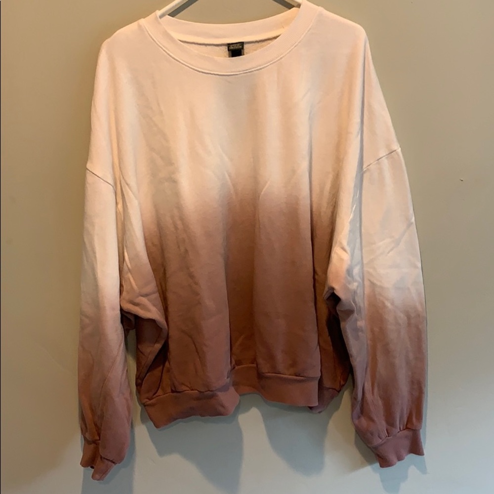 White and Maroon Crewneck